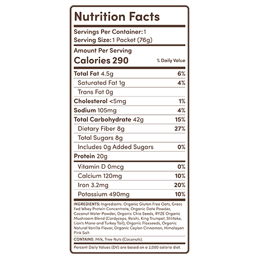 Mushroom Overnight Oats